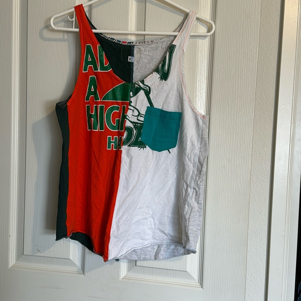 Machine machine tank made up of vintage tees M